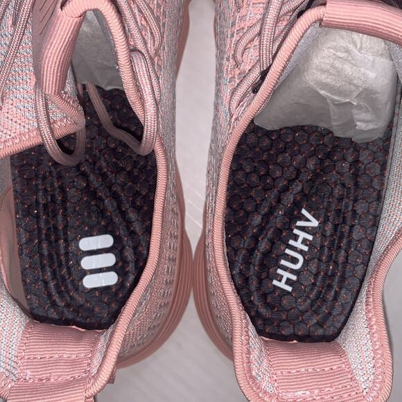 HUHV Flow 360 Ultra Cloud Runner‎ Shoes. Hibiscus (Pink) Grey. Women 13 Men 10 - Picture 6 of 15